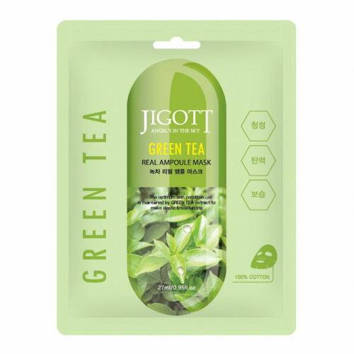 Jigott Green Tea Real Ampoule Mask