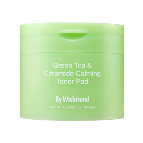 By Wishtrend Green Tea & Ceramide Calming Toner Pad 190ml