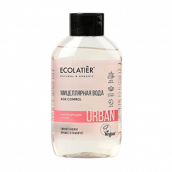 Ecolatier Мицеллярная вода для снятия макияжа Цветок орхидеи и роза 400мл