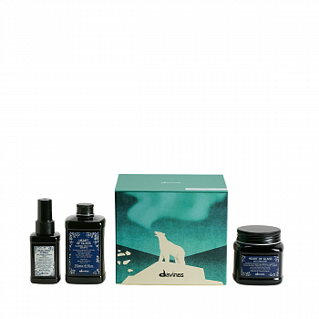 Davines Набор Heart of glass 2025 для сияния блонда(шампунь 280 мл+ кондиционер 250 мл, масло 135 мл