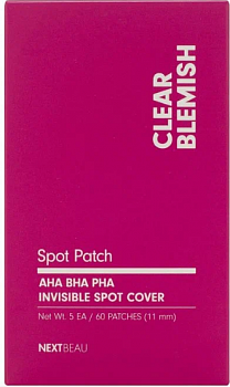 NEXTBEAU Патчи от прыщей на лице, пилинг-формула Clear Blemish Spot Patch (60 шт) 