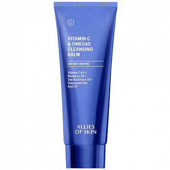ALLIES OF SKIN Очищающий гель-бальзам с витамином С Vitamin C & Omegas Cleansing Balm 100мл 